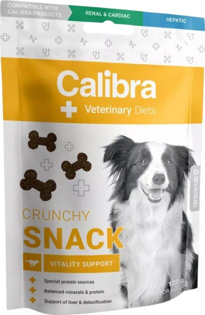 Calibra CALIBRA VD DOG CRUNCHY SNACK VITALITY SUPPORT- przysmak dla psa - 120G