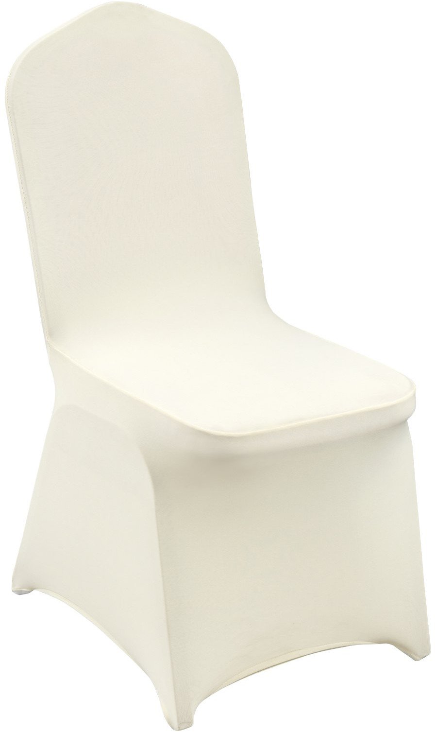 Pokrowiec na krzesło bankietowe ślubne 100 szt. kość słoniowa beżowe