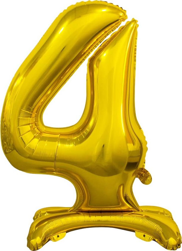 GoDan Balon foliowy cyfra 4 złota - 74 cm uniwersalny