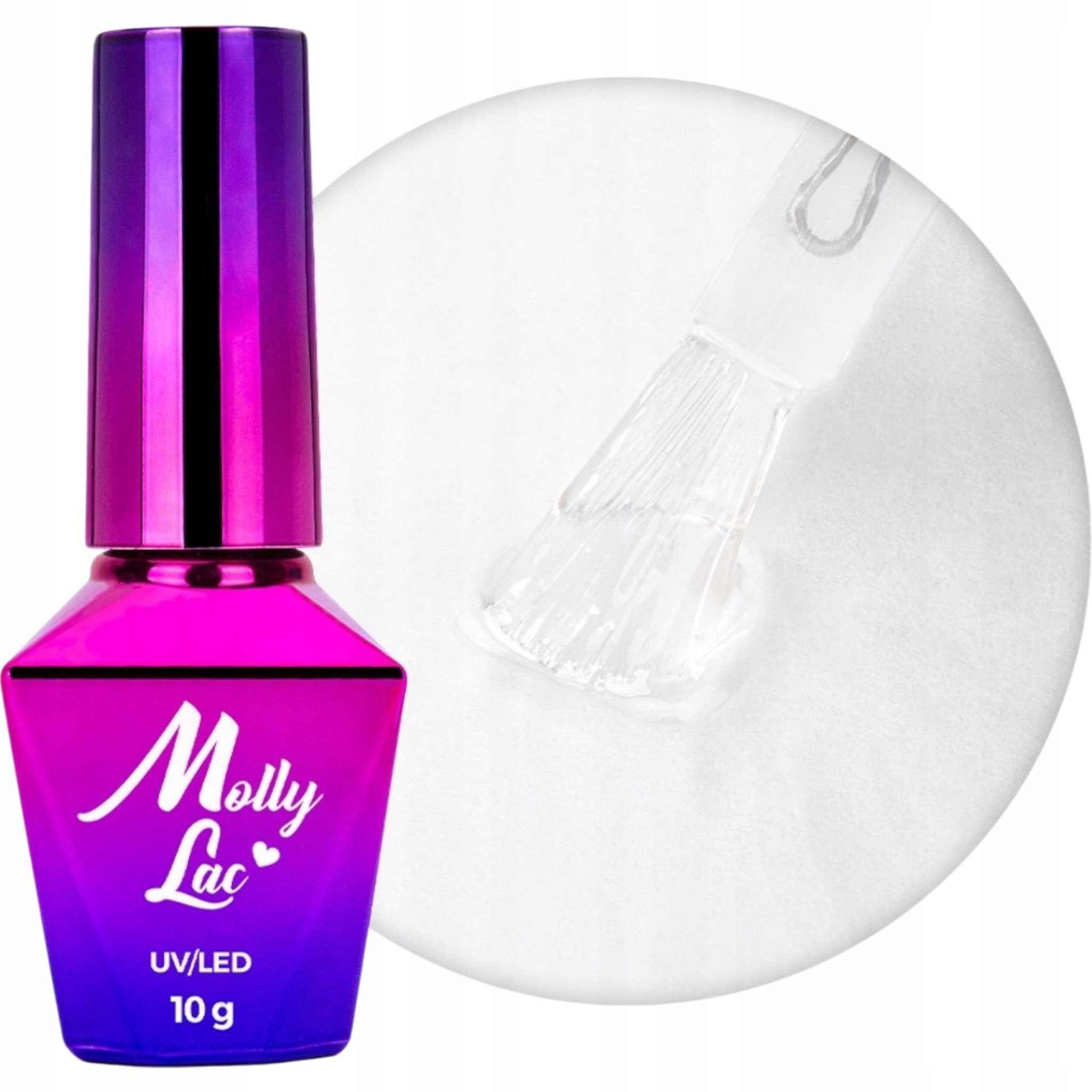MOLLYLAC_Top hybrydowy UV/LED Clear 10g