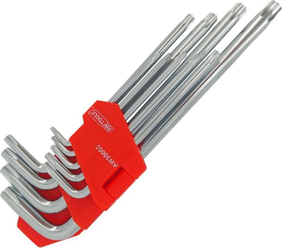 AWTools klucze Torx długie 9 sztuk (AW35050)