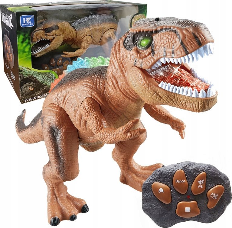 Interaktywny Dinozaur Zdalnie Sterowany Robot Dla Dzieci Led Na Pilot