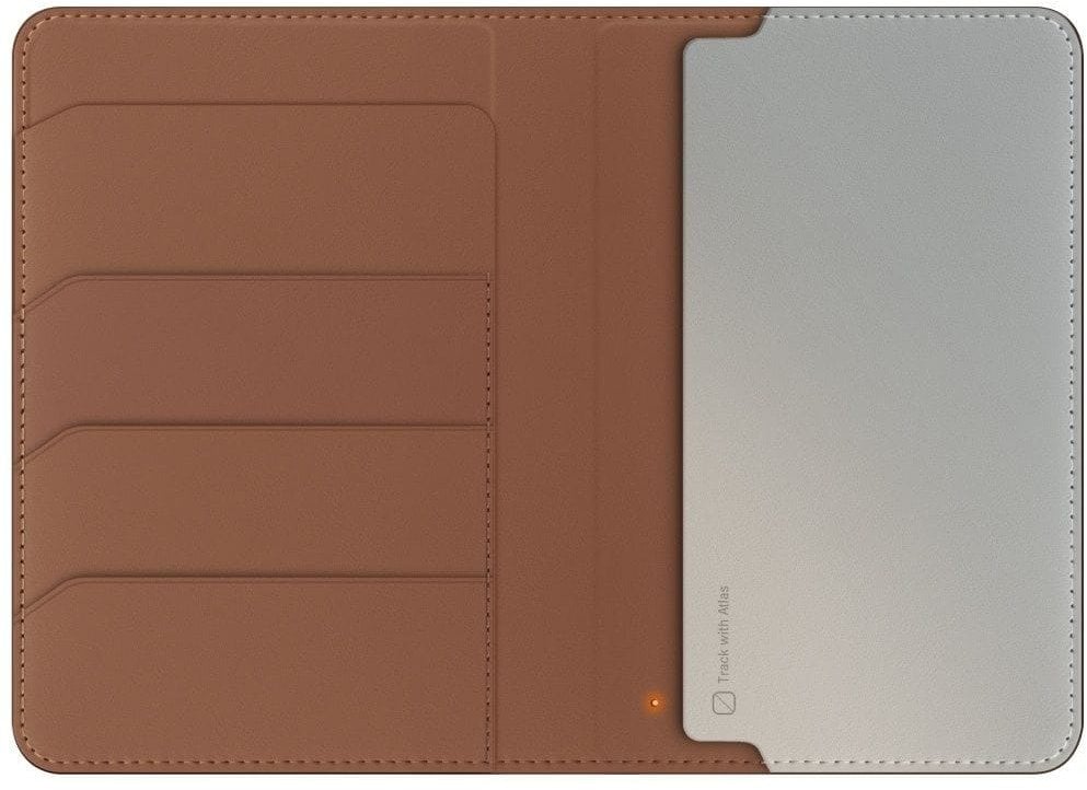 Etui na paszport UNIQ Belmont z Apple Find My blokada RFID karmelowy beżowy