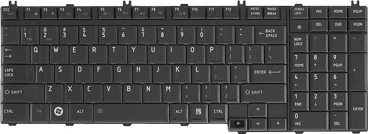 Movano Klawiatura do Toshiba A500 A505 L350 P200 P300