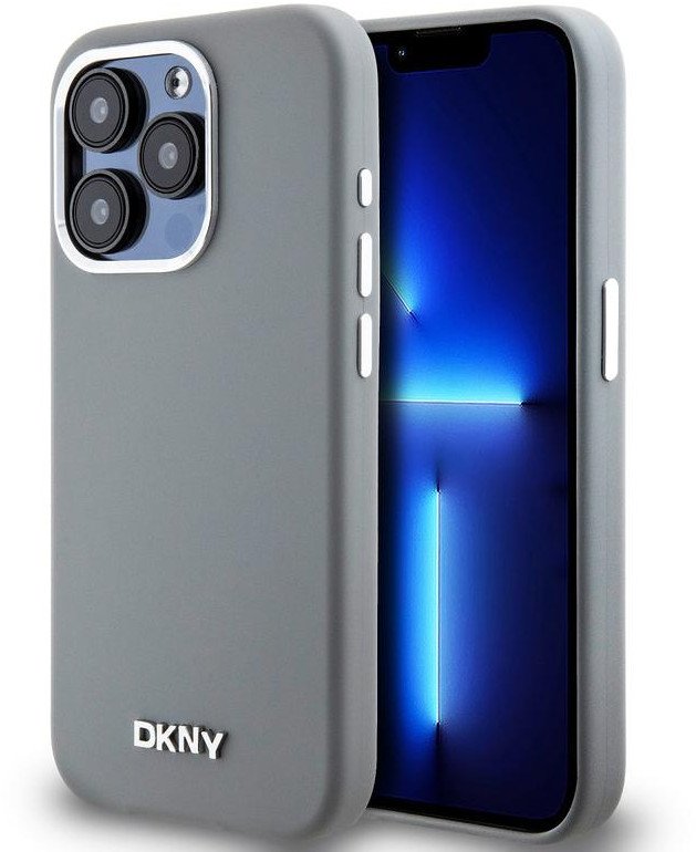 Etui DKNY iPhone 15 Pro DKNY Liquid Silicone Metal Logo Case - kompatybilny z Magsafe standard