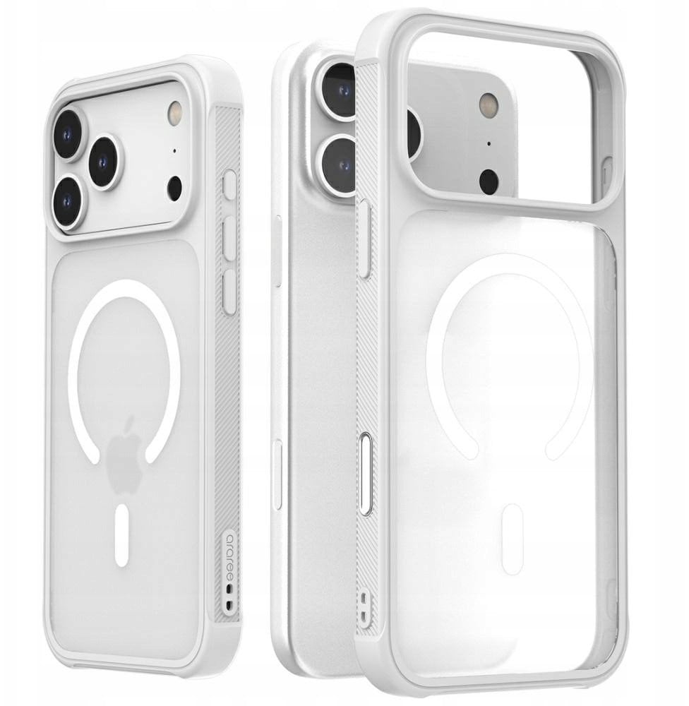 Araree Duple M Armor MagSafe Case for iPhone 17 Pro Max White