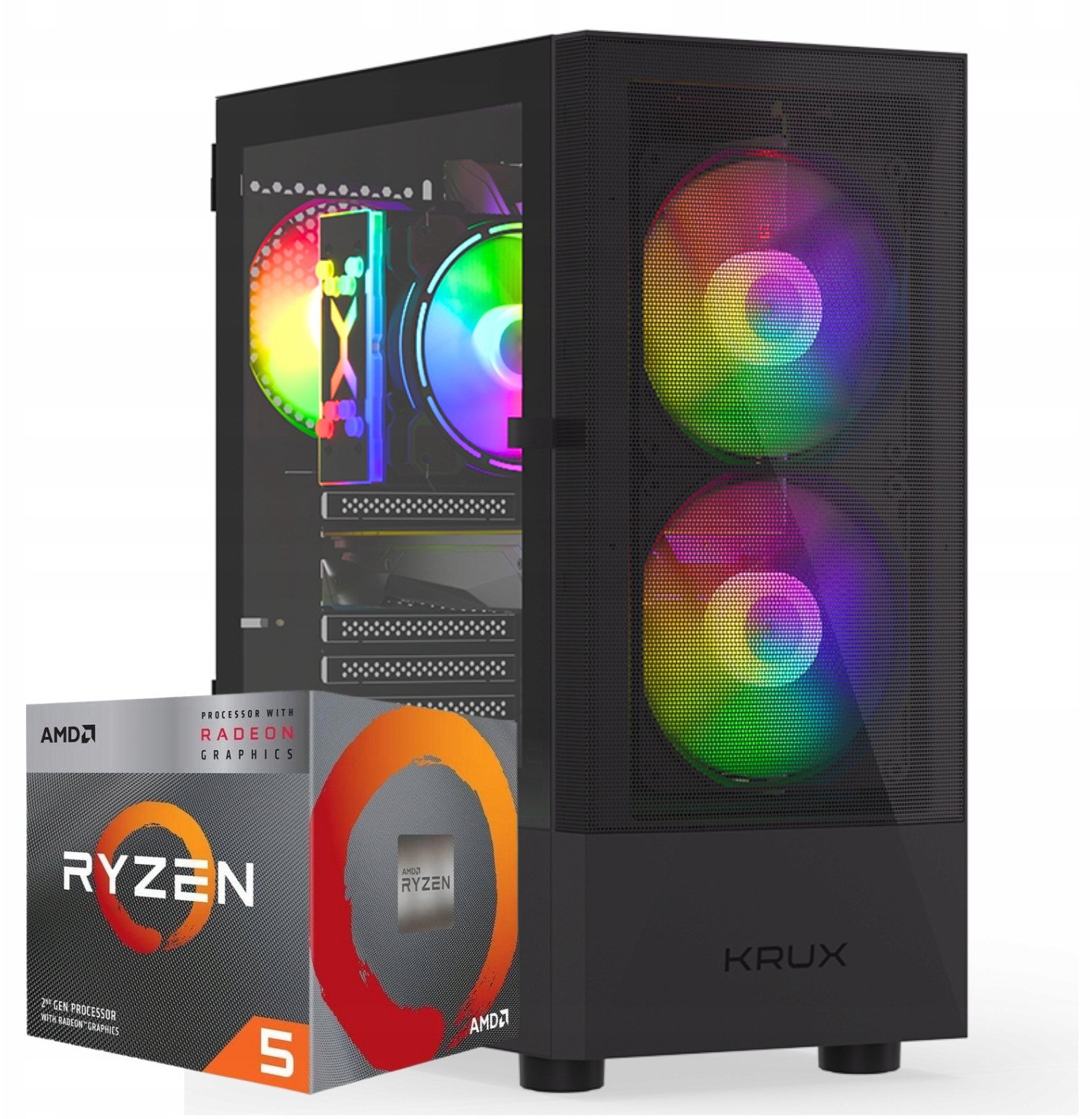 Komputer BSG Venom V7 AMD Ryzen 5 AMD Radeon RX Vega 11 16GB DDR4 512GB SSD Windows 11