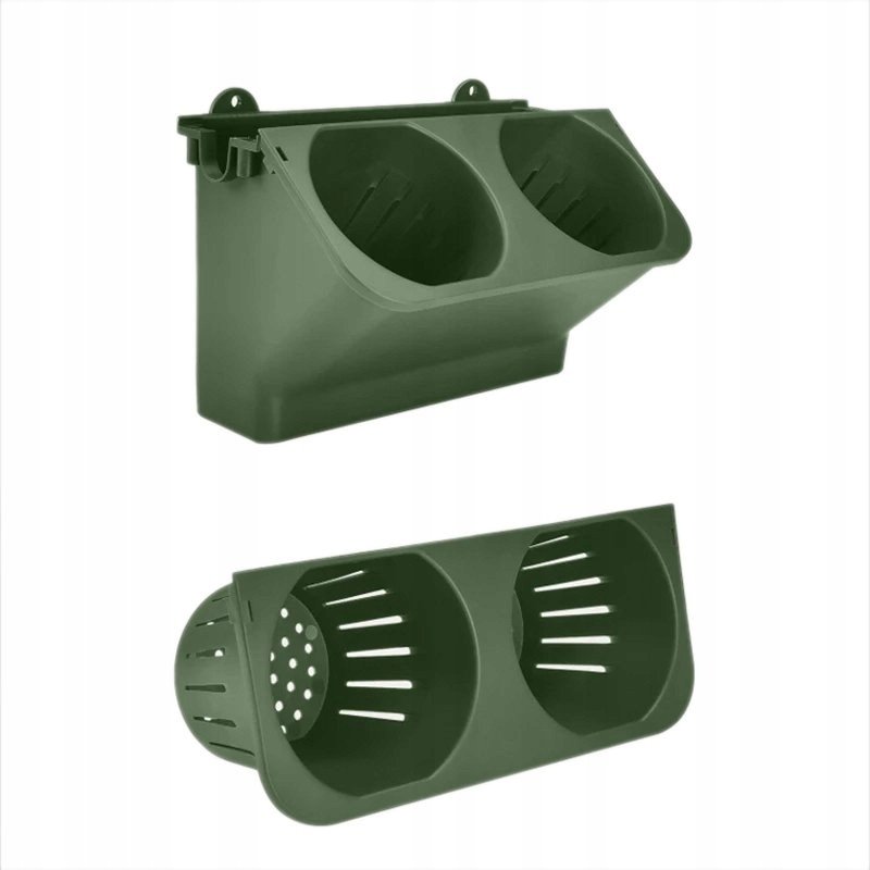 Doniczka ŚCIENNA Podwójna z NAWADNIANIEM 24cm WERTYKALNA Kaskada MODUŁOWE