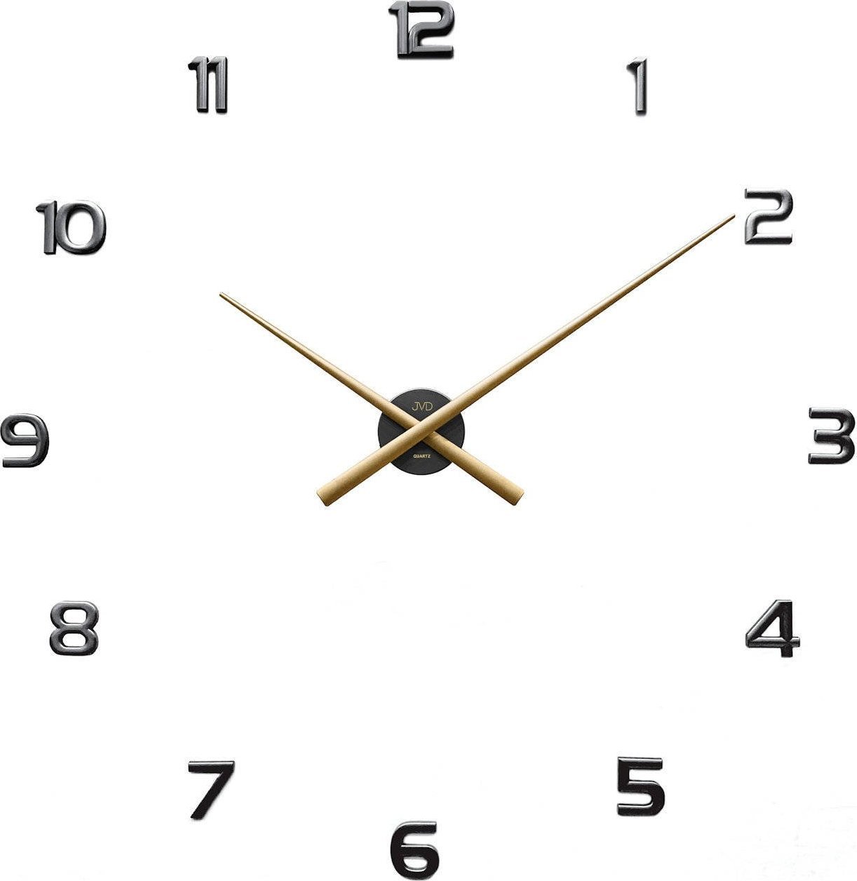 JVD Zegar ścienny JVD HT465.5 naklejany na ścianę, szybę...czarny mat