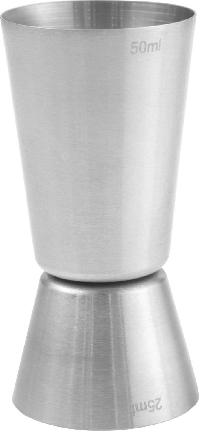 Hendi Miarka barmańska do alkoholu dwustronna stalowa 25 / 50 ml - Hendi 596722 Miarka barmańska do alkoholu dwustronna stalowa 25 / 50 ml - Hendi 596