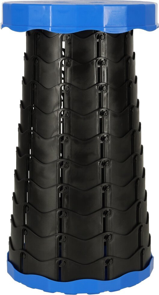 KIK Krzesło składane rozkładany stołek taboret niebieski