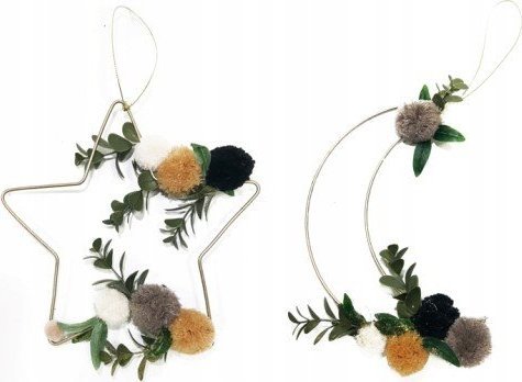 Kaemingk Zawieszka na choinkę złota mix 23 cm