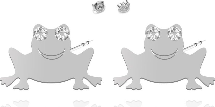 Radziszewska Jewellery Kolczyki Srebrne z Żabą
