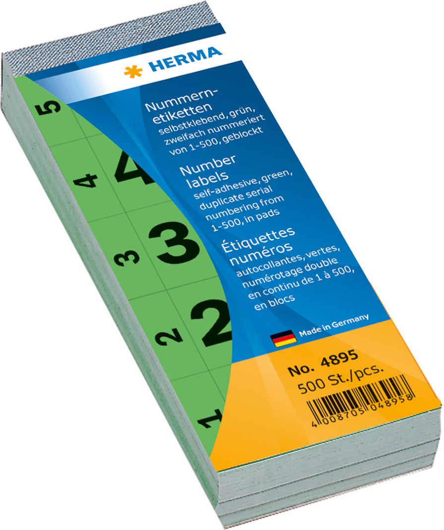Herma Etykiety samoprzylepne 28 x 56mm / 500 sztuk (4895)