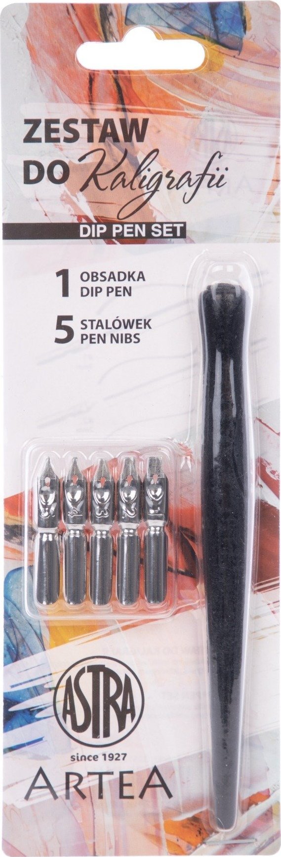 Astra Zestaw do kaligrafii 5 stalówek z obsadką Artea Astra