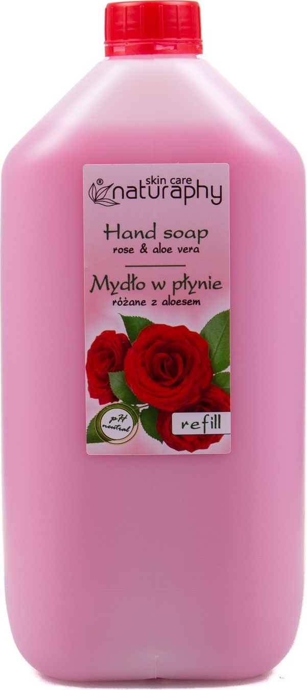 BluxCosmetics Mydło w płynie różane z aloesem Naturaphy 5L