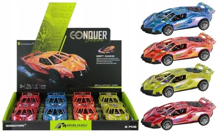 AUTO WYSCIG DRIFT P/B 16CM MIX4 MC DISP 8/160