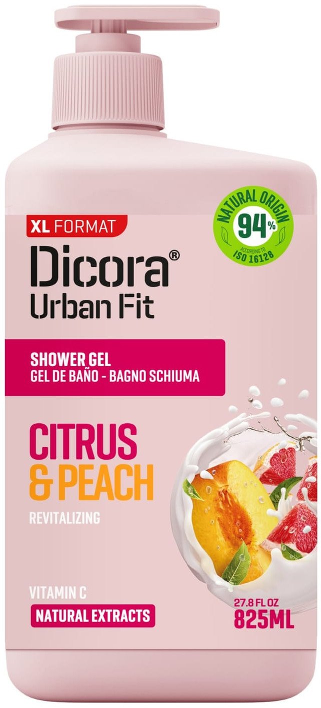 DICORA Żel pod prysznic Cytrusy i Brzoskwinia 825 ml