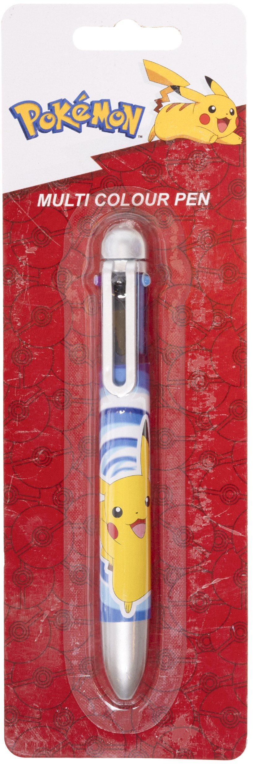 POKÉMON Multi-colour pen on blistercard, 1 pen packed on blistercard (each pen with 6 diff.colours)