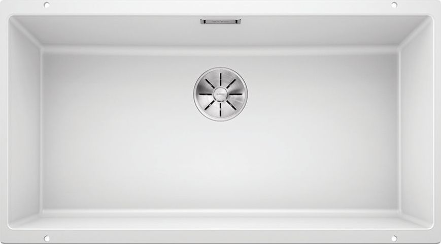 Zlewozmywak Blanco Subline 800-U Silgranit biały z korkiem InFino (523145)