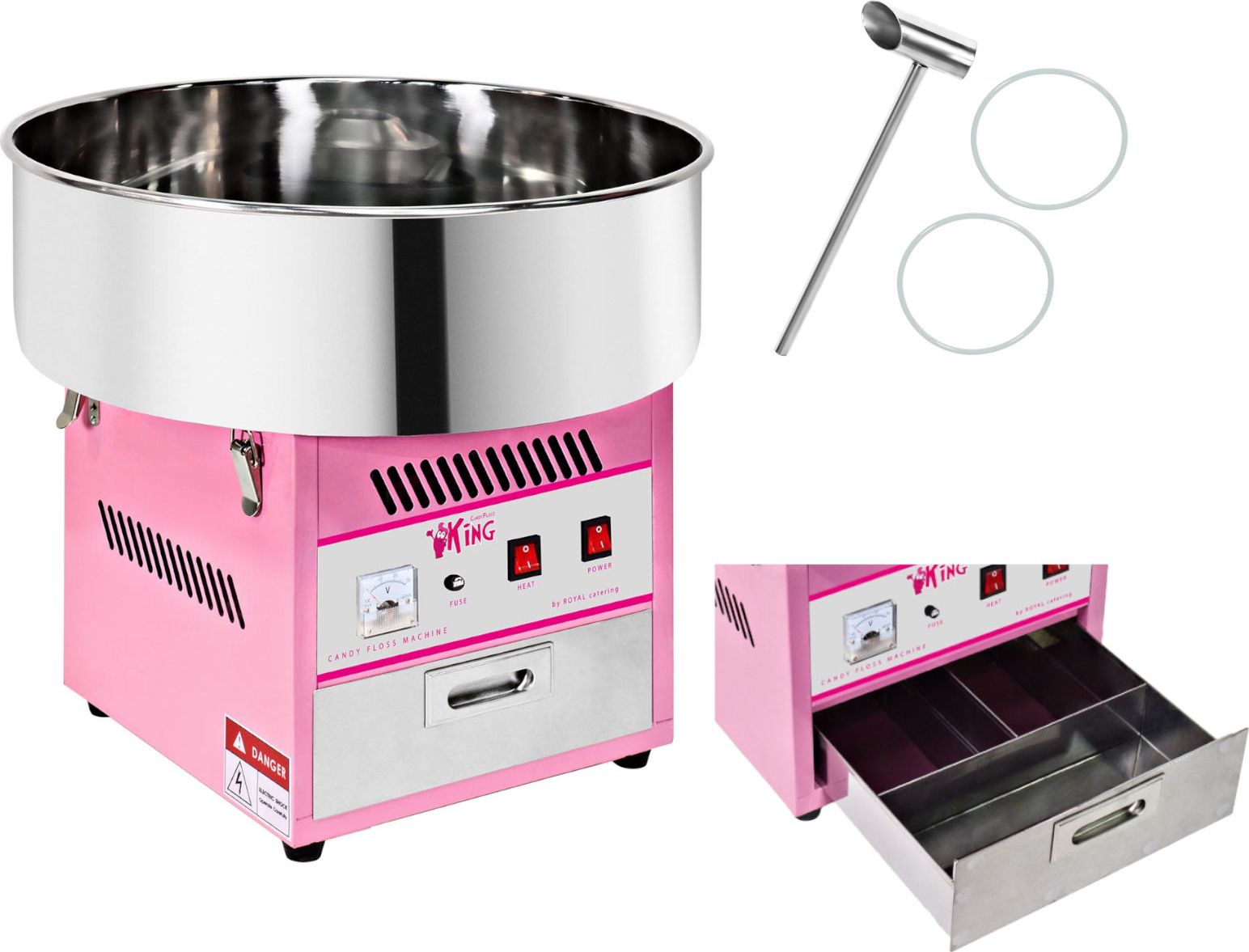 Royal Catering 1137 MASZYNA DO WATY CUKROWEJ ROYAL CATERING RCZK-1200-W 1137