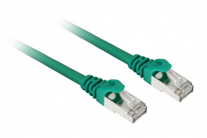 Sharkoon patch network cable SFTP, RJ-45, with Cat.7a raw cable(green, 7.5 meters)