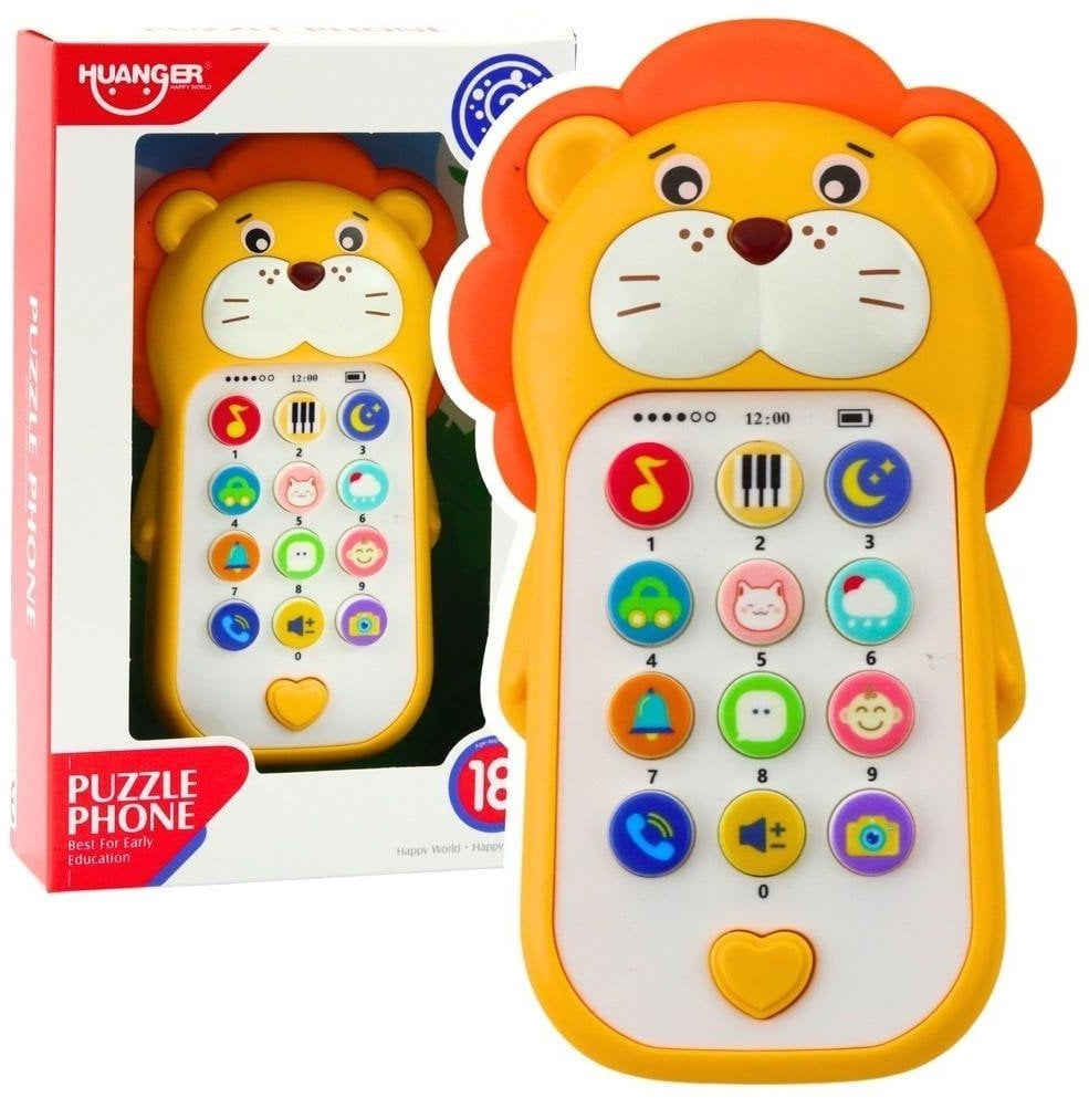 Telefon interaktywny lew żółty