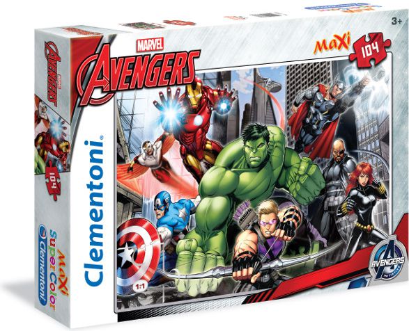 Clementoni Puzzle 104 elementów Maxi The Avengers 23688