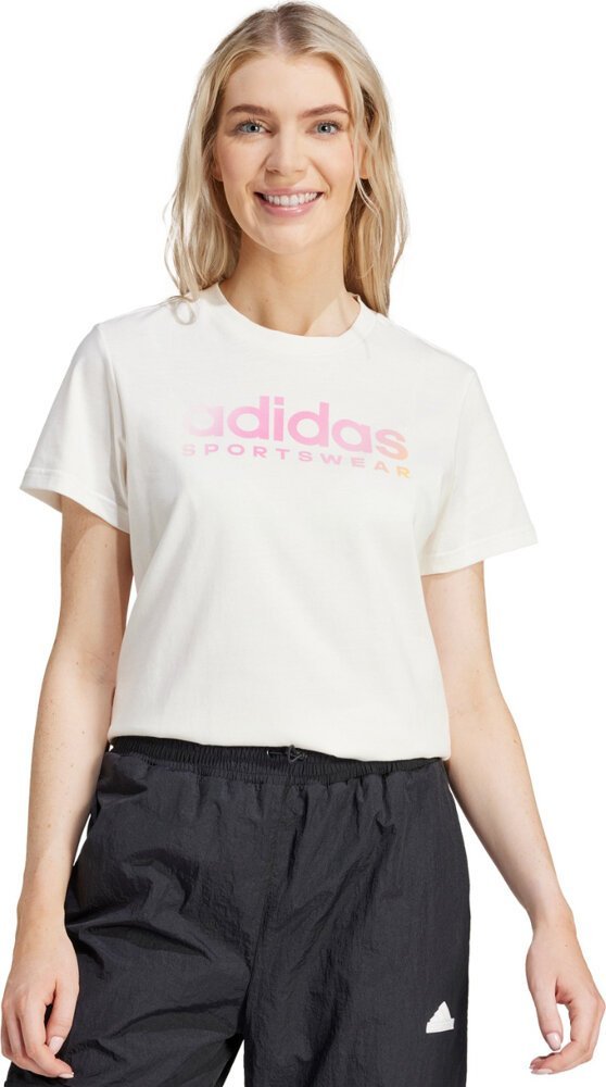 Adidas Koszulka damska adidas The Soft Side Linear biała IR5890 M