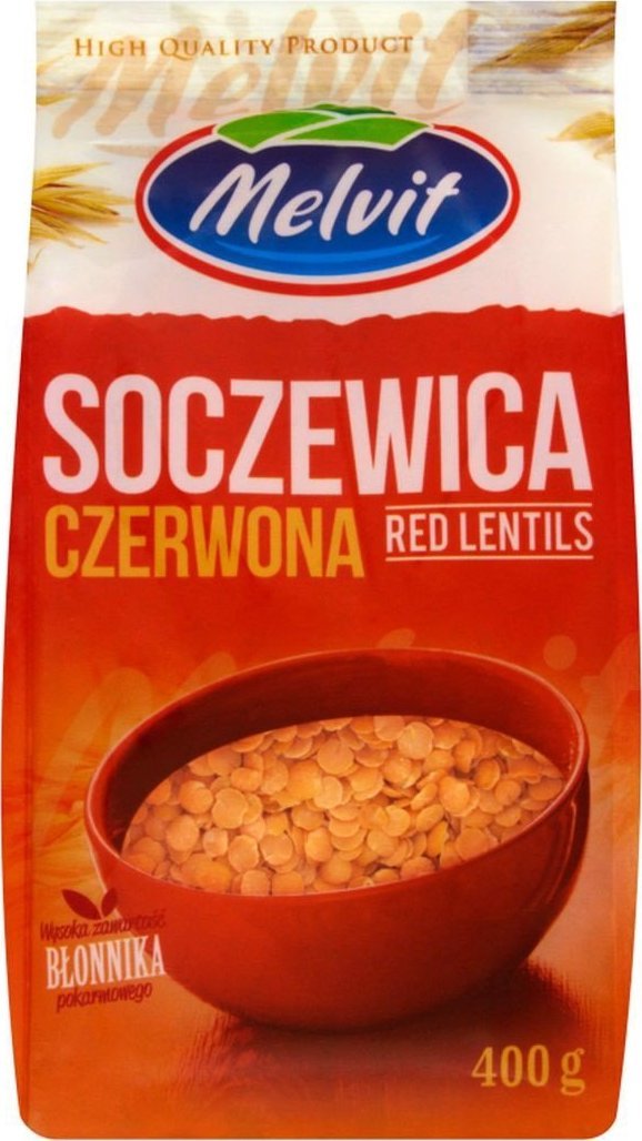 Melvit Melvit Soczewica czerwona 400 g