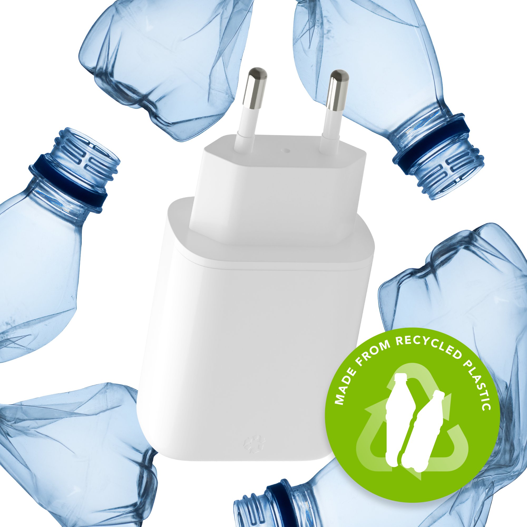 dbramante1928 re-charge - EU Wall Charger - 2x USB-C 25W - W, Indoor, AC, White