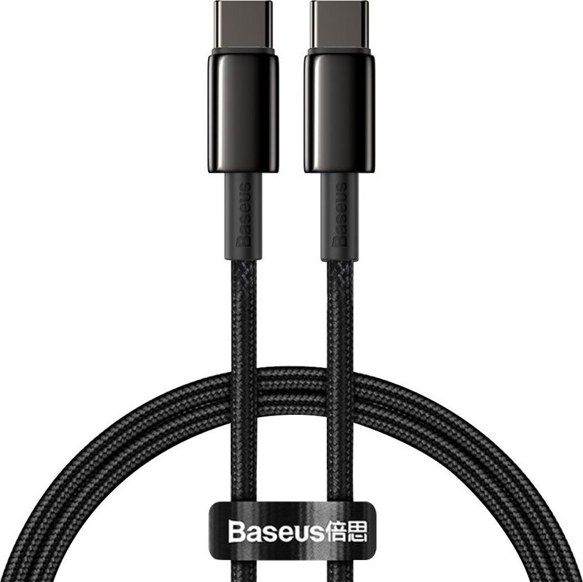 Kabel USB Baseus USB-C - USB-C 1 m Czarny (CATWJ-01)