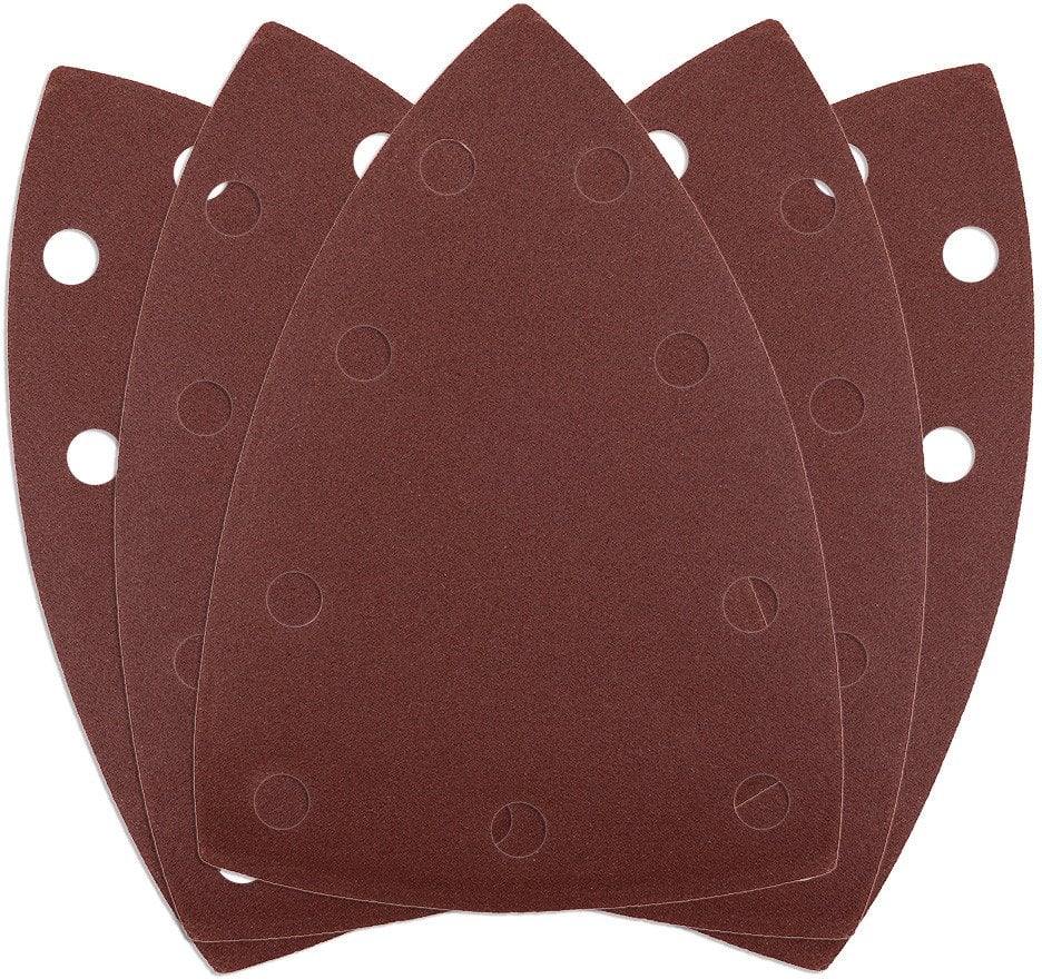 Papiery ścierne na rzep, żelazko 100 x 147 mm, P240, 5 szt., z 9 otworami do 04-623