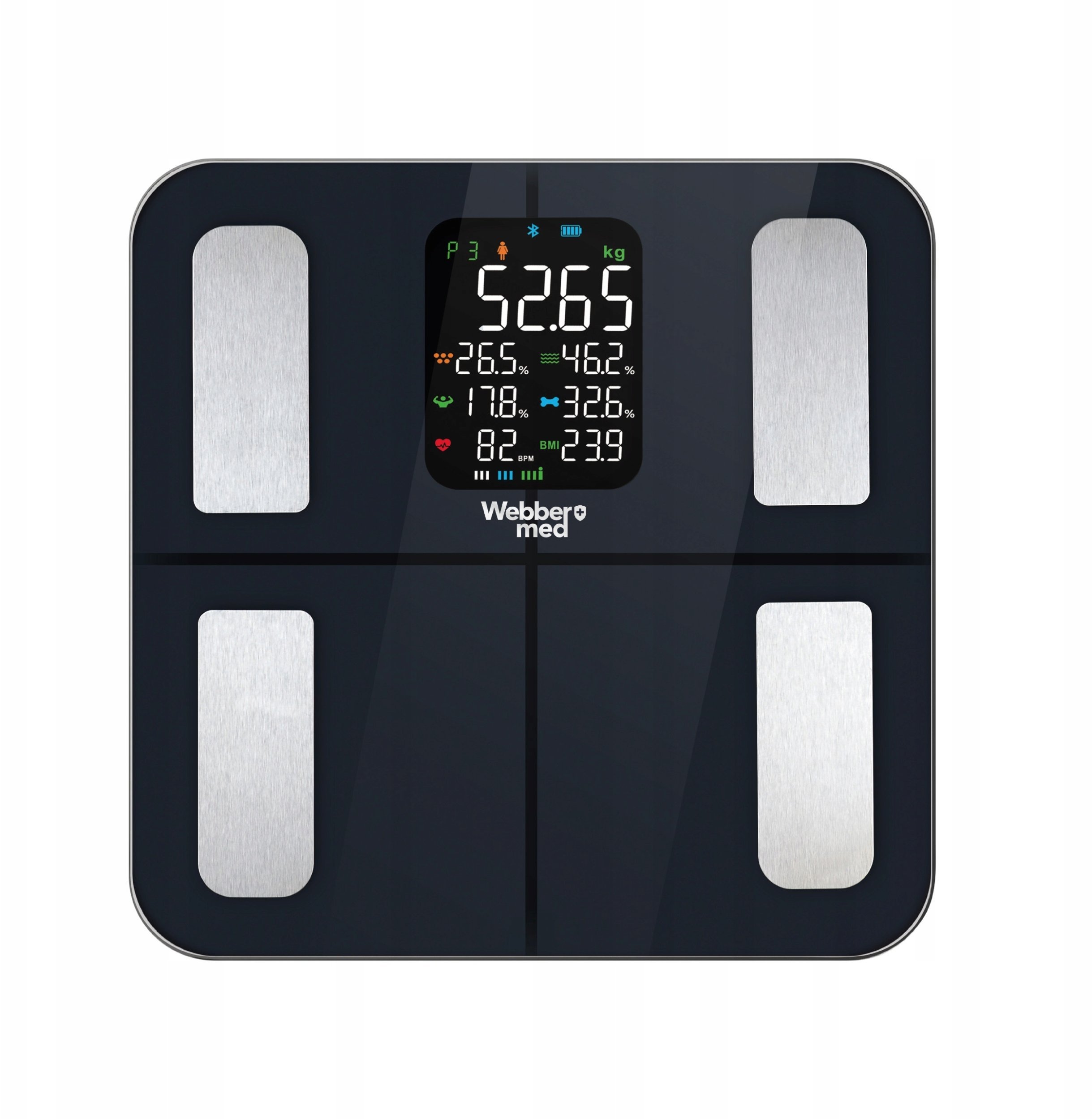 Waga Łazienkowa Analityczna 16 Parametrów Apple Health, Google Fit, IF1320C