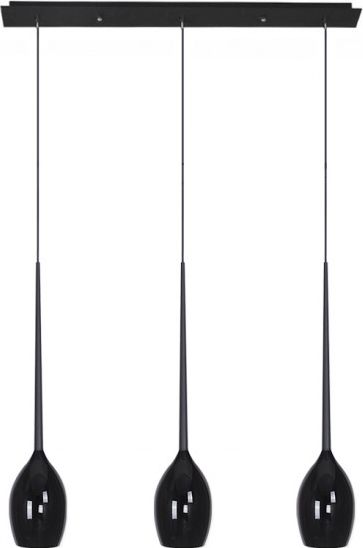 Lampa wisząca Azzardo Lampa wisząca Izza 3 MD1288B-Shiny Black