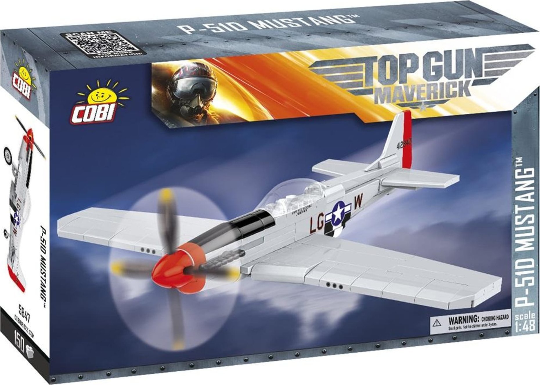 Cobi COBI 5847 Top Gun Maverick P-51D Mustang 150 klocków