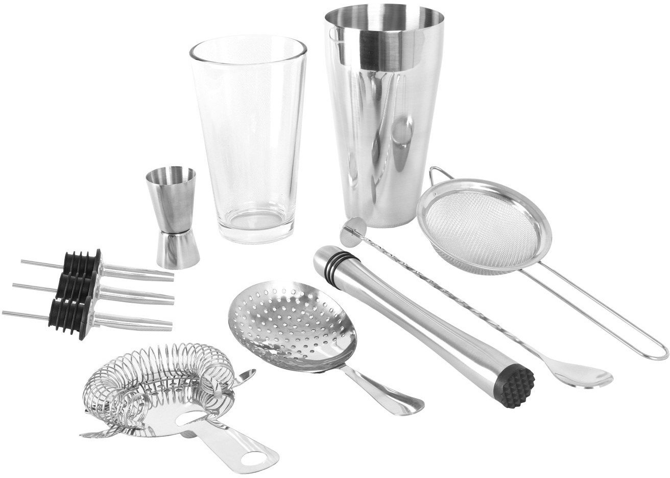 Zestaw barmański shaker do drinków BOSTON 11 elementów