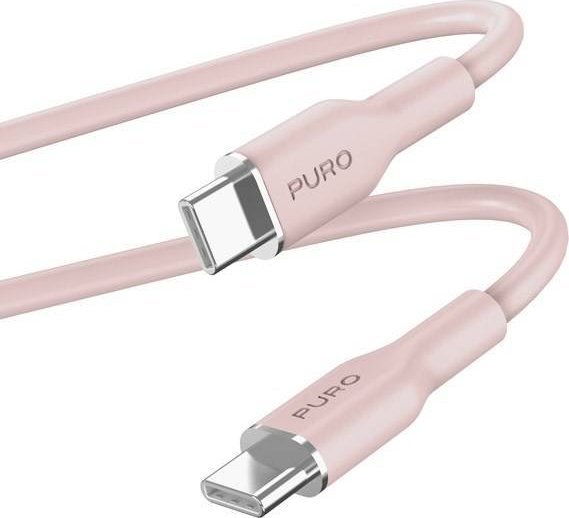 Kabel USB Puro USB-C - USB-C 1.5 m Różowy (PUR670)