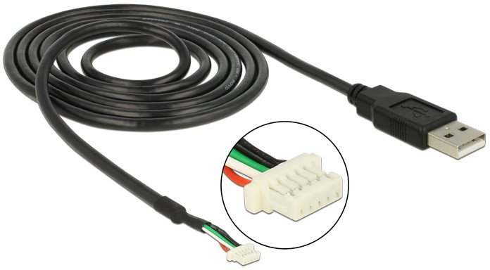 DeLOCK 95986 kabel do aparatu 1,5 m Czarny