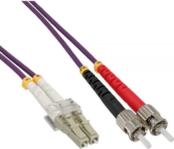 InLine Patchcord światłowodowy LC/ST 50/125µm OM4 20m (88520P)
