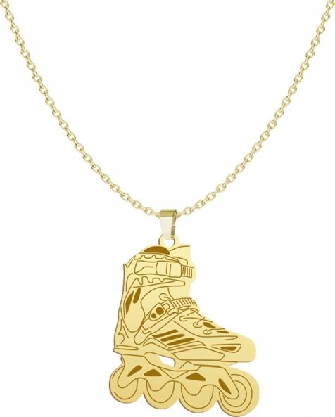Radziszewska Jewellery Pozłacany Naszyjnik ROLKI GRAWER GRATIS