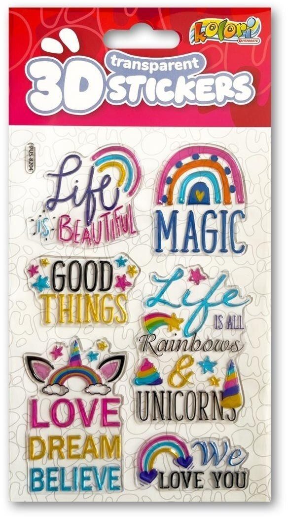 Naklejki 3D Transparent Motivation Quost