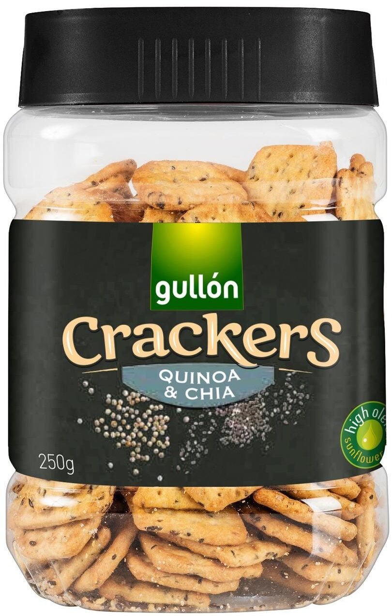Krakersy mini Bites Quinoa&Chia 250g - Gullon