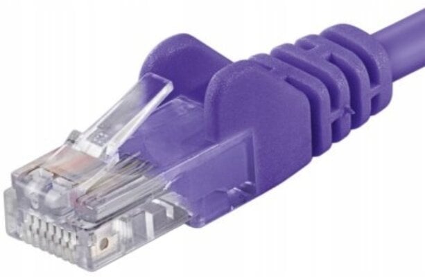 PremiumCord Patch kabel UTP RJ45-RJ45 CAT6 0.25m fioletowy