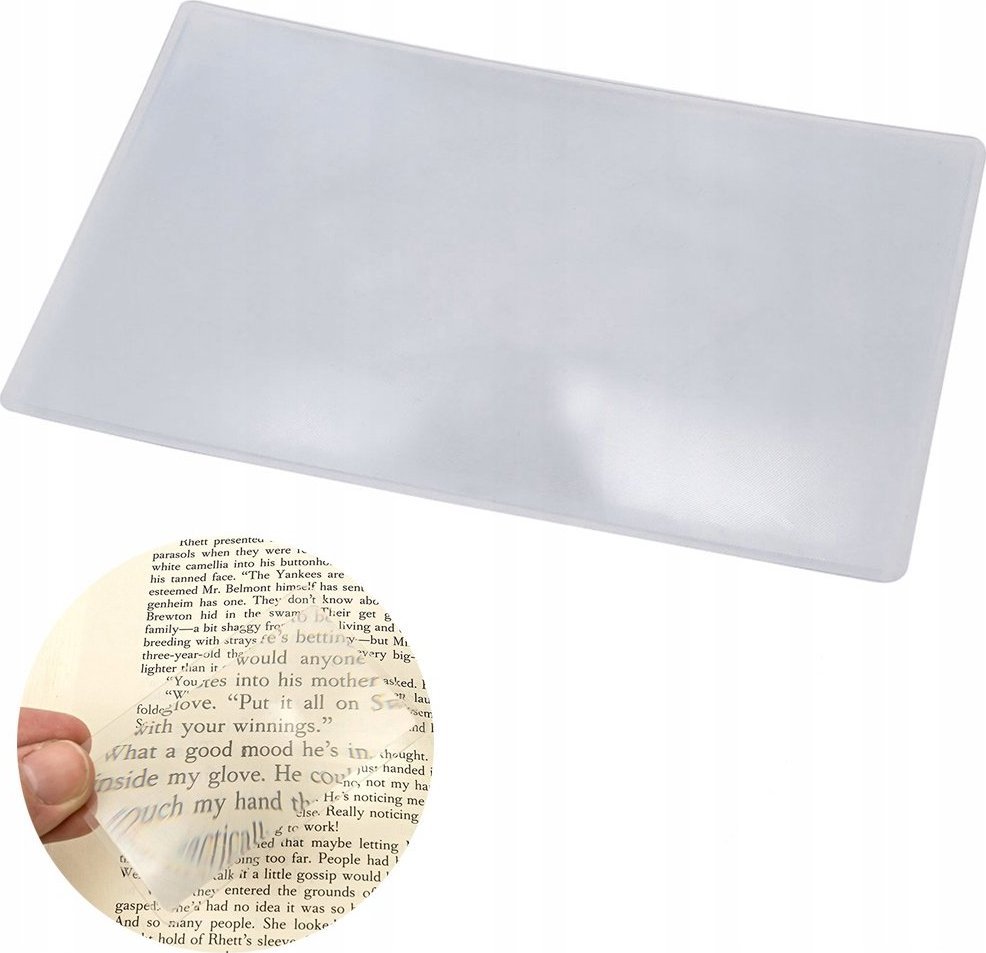 Verk LUPA DO CZYTANIA SOCZEWKA FRESNELA 18x12 B6 KARTKA