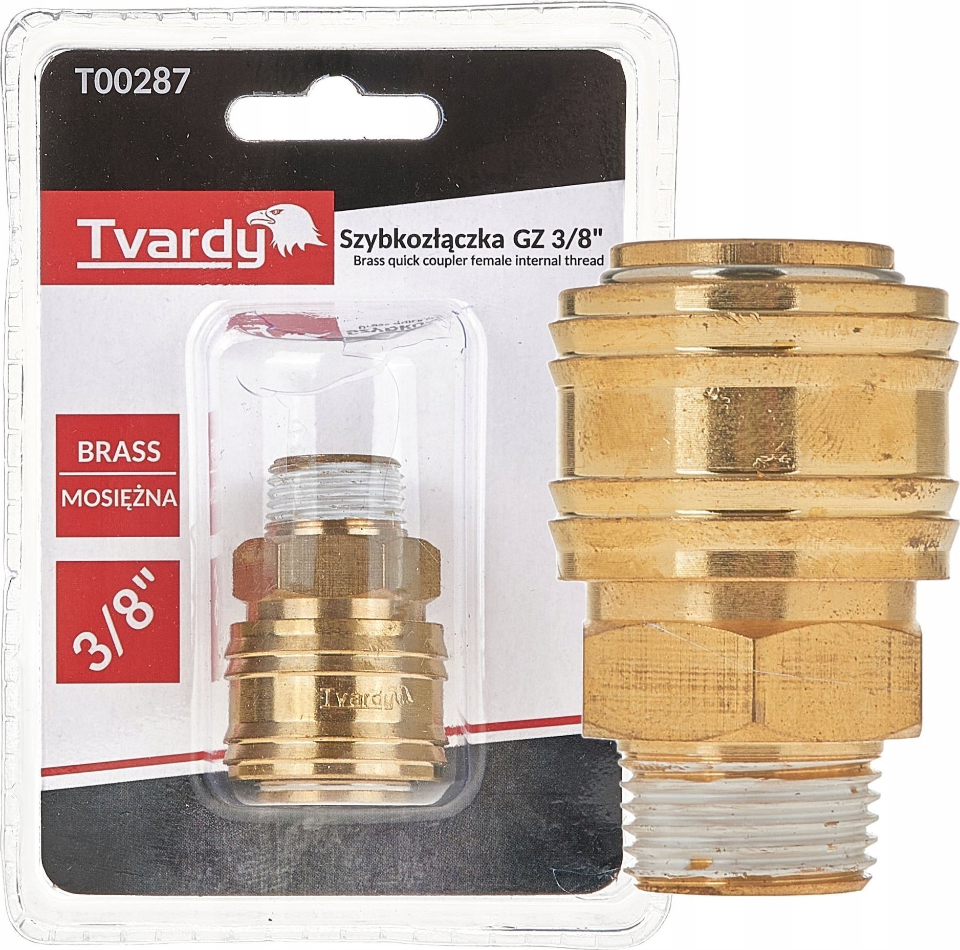 Szybkozłączka mosiężna GZ 3/8" typ żeński (1/10/100)