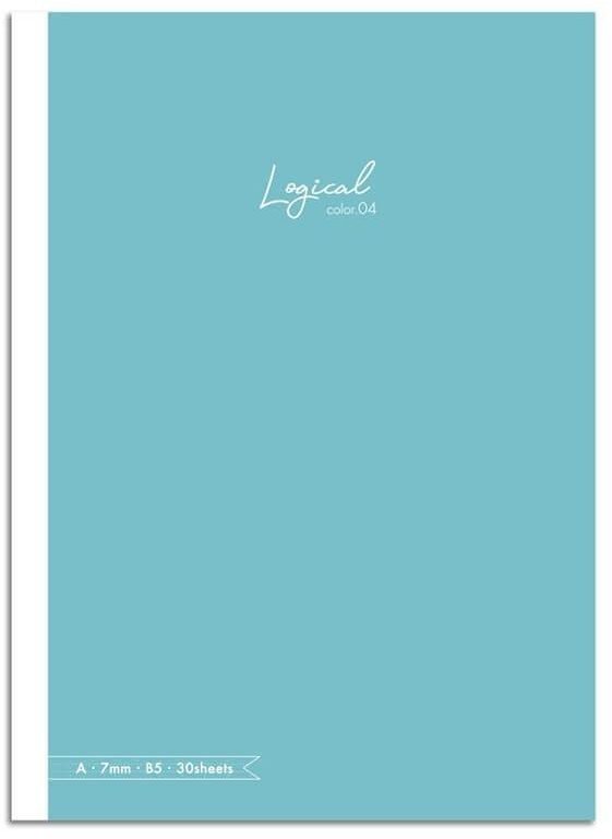 Notatnik z naklejkami B5 linia 7mm zielonkawy