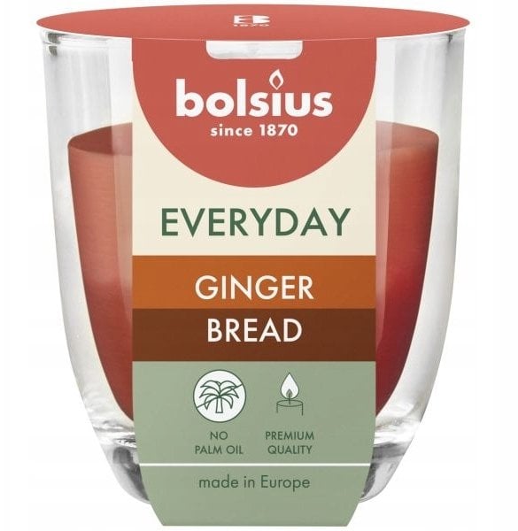 Bolsius Świeca aromatyczna szklana Everyday O80x70mm ginger bread 8717847193483 8717847193483 (8717847193483)