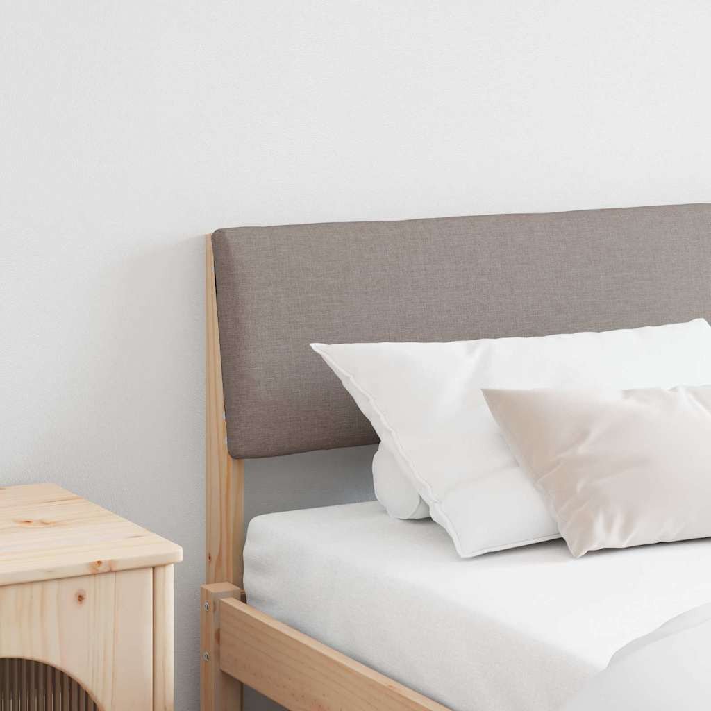 vidaXL Tapicerowane wezgłowie Ciemnoszary 180 cm Lite drewno sosnowe