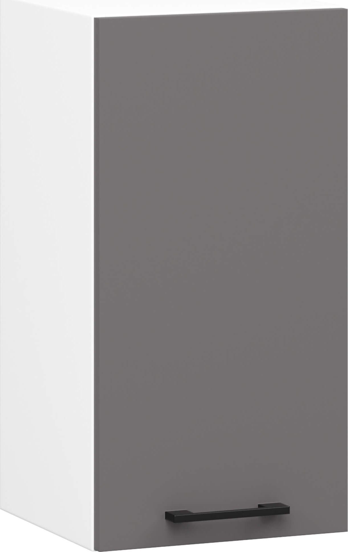 WISZĄCA SZAFKA KUCHENNA OLIWIA W 30cm BIAŁA / GRAFIT SZARY